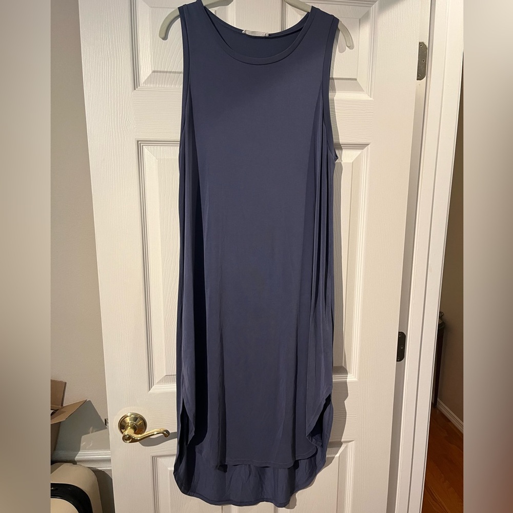 Dusty Blue Jersey Dress